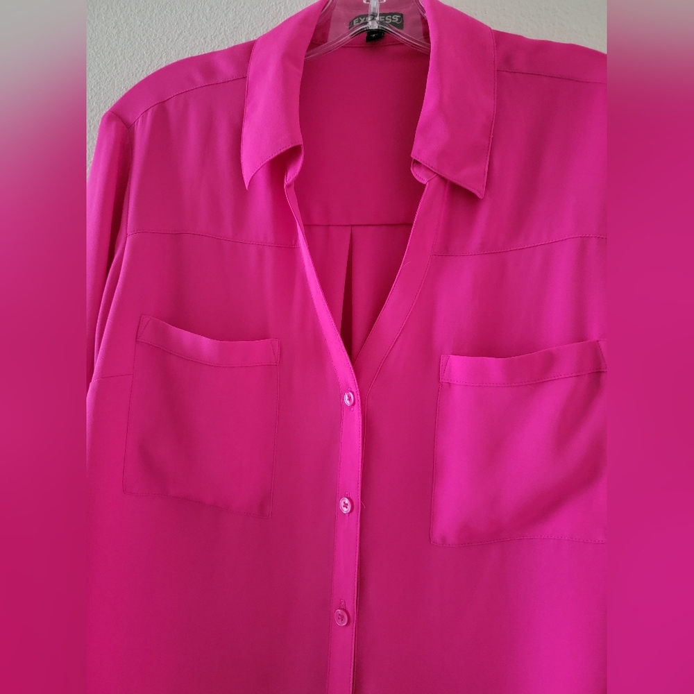 Express Pocket Button-Down Blouse - image 4